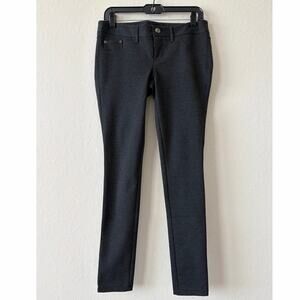 Express Gray Low-Rise Stretch Pants Womens Small Flat Front Casual Straight legs